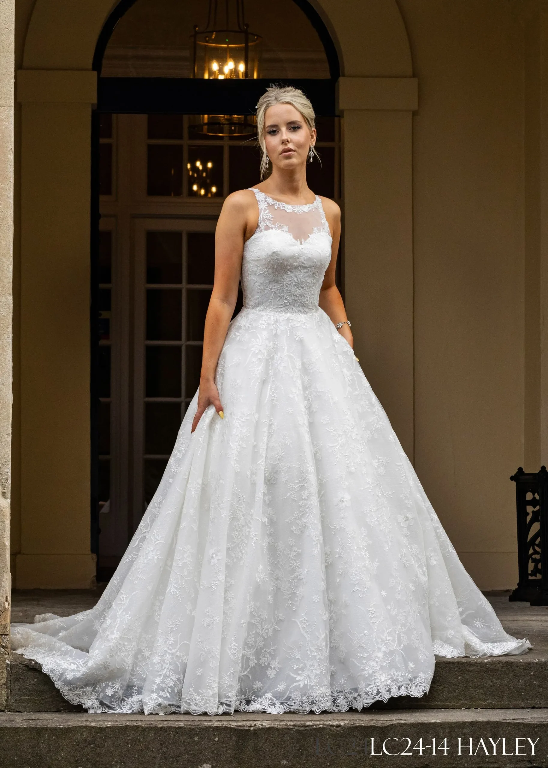 LC24-14 Beaded A-Line Ball Gown Wedding Dress - Image 2