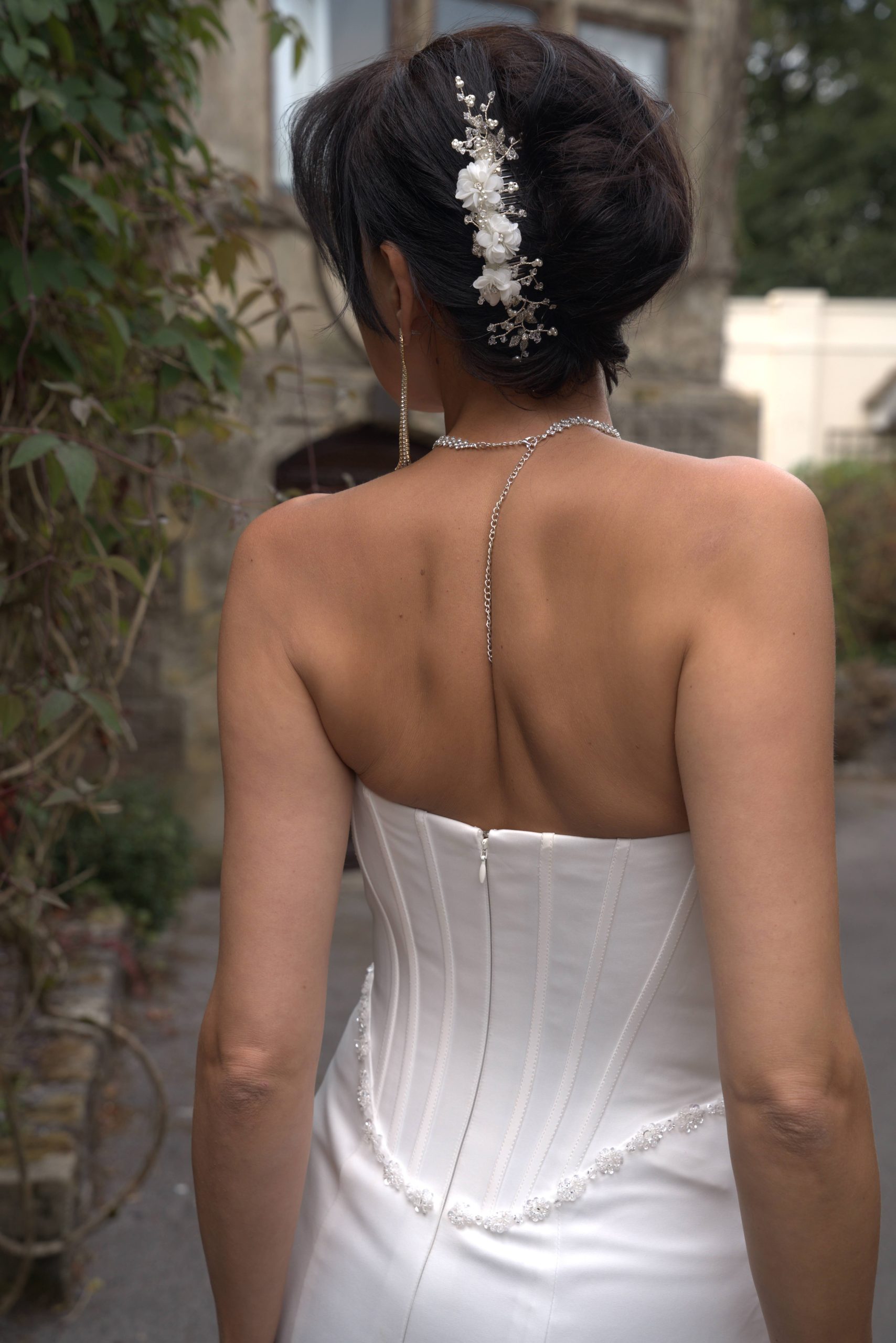 LC2703 – Elegant Paris Strapless Corset Wedding Dress - Image 7