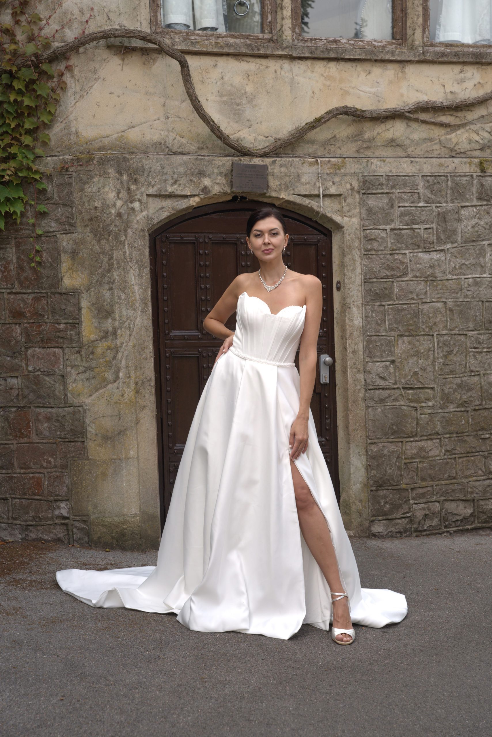 LC2705 – Elegant Britney Strapless A-Line Wedding Dress