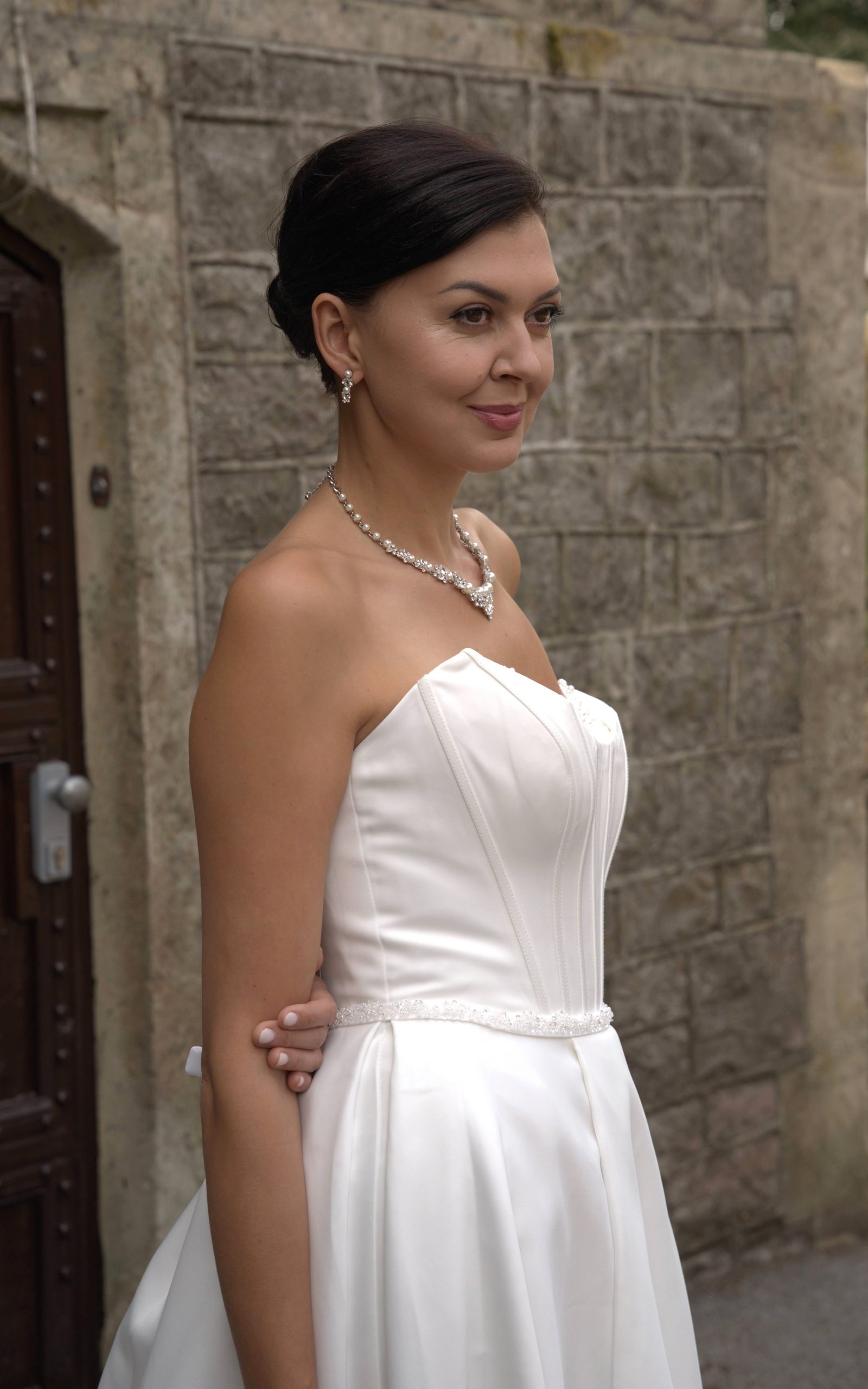 LC2705 – Elegant Britney Strapless A-Line Wedding Dress - Image 4