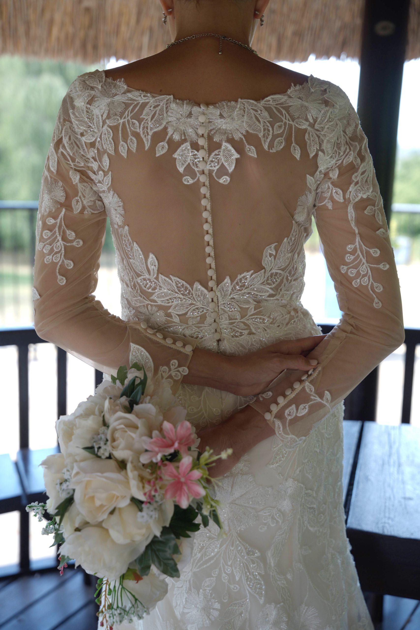 LC2704 – Elegant Nicole Lace Wedding Dress - Image 5