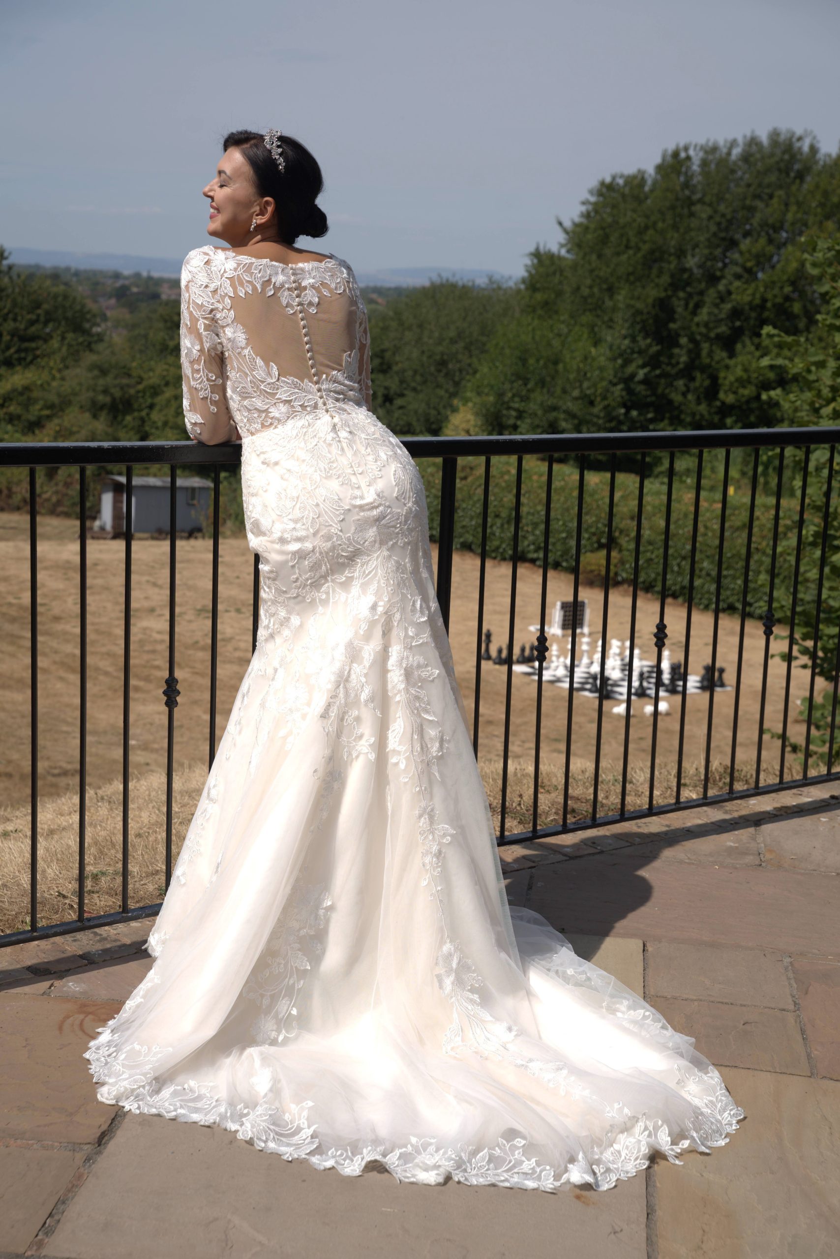 LC2704 – Elegant Nicole Lace Wedding Dress - Image 6
