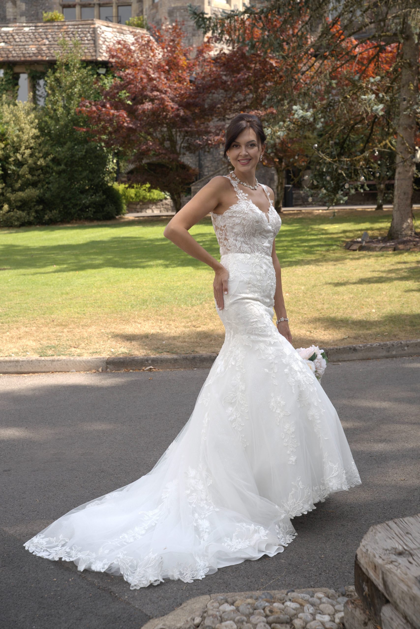 LC2707 – Elegant Gemma Mermaid Lace Wedding Dress