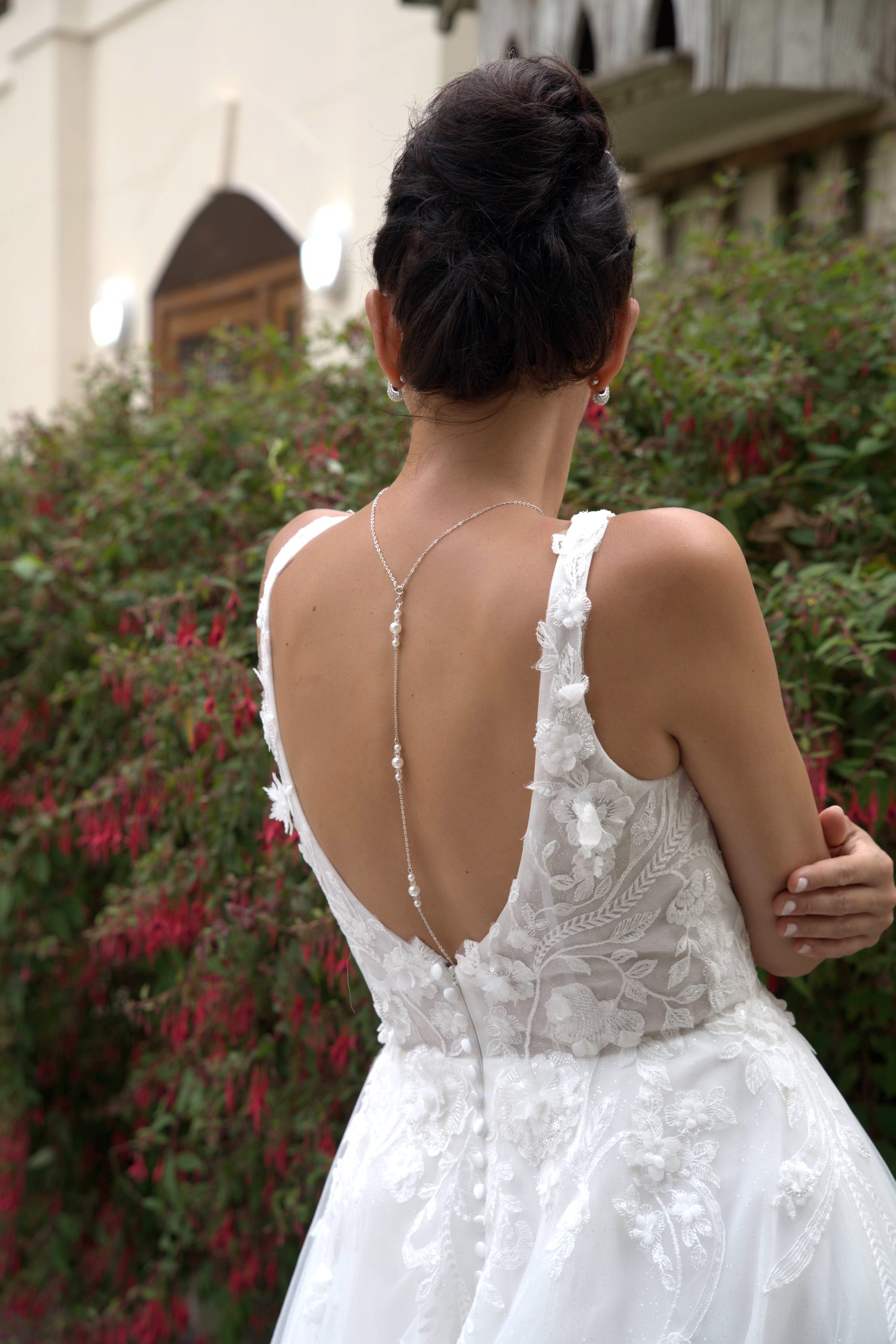 LC2709 – Elegant Abby A-Line Princess Wedding Dress - Image 4