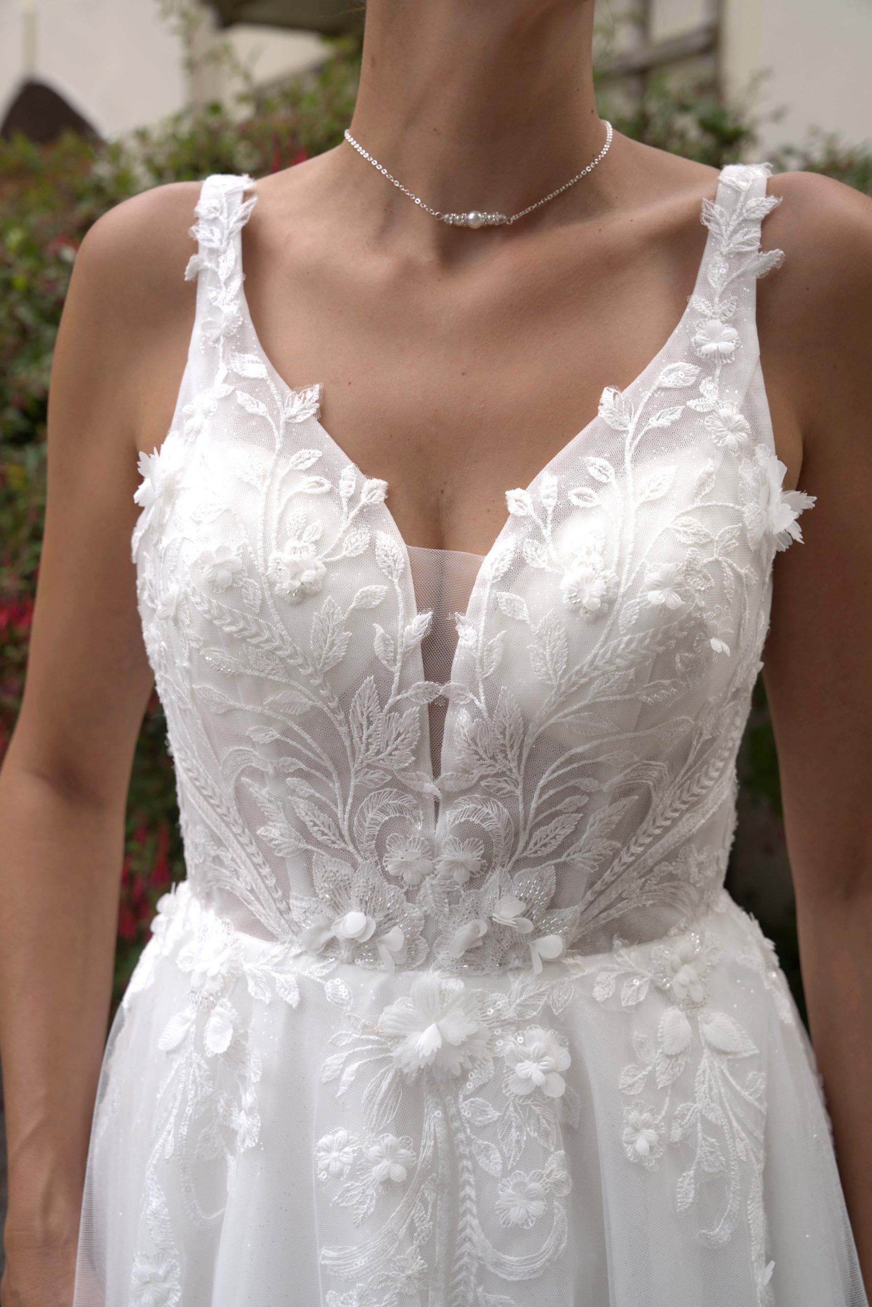 LC2709 – Elegant Abby A-Line Princess Wedding Dress - Image 6