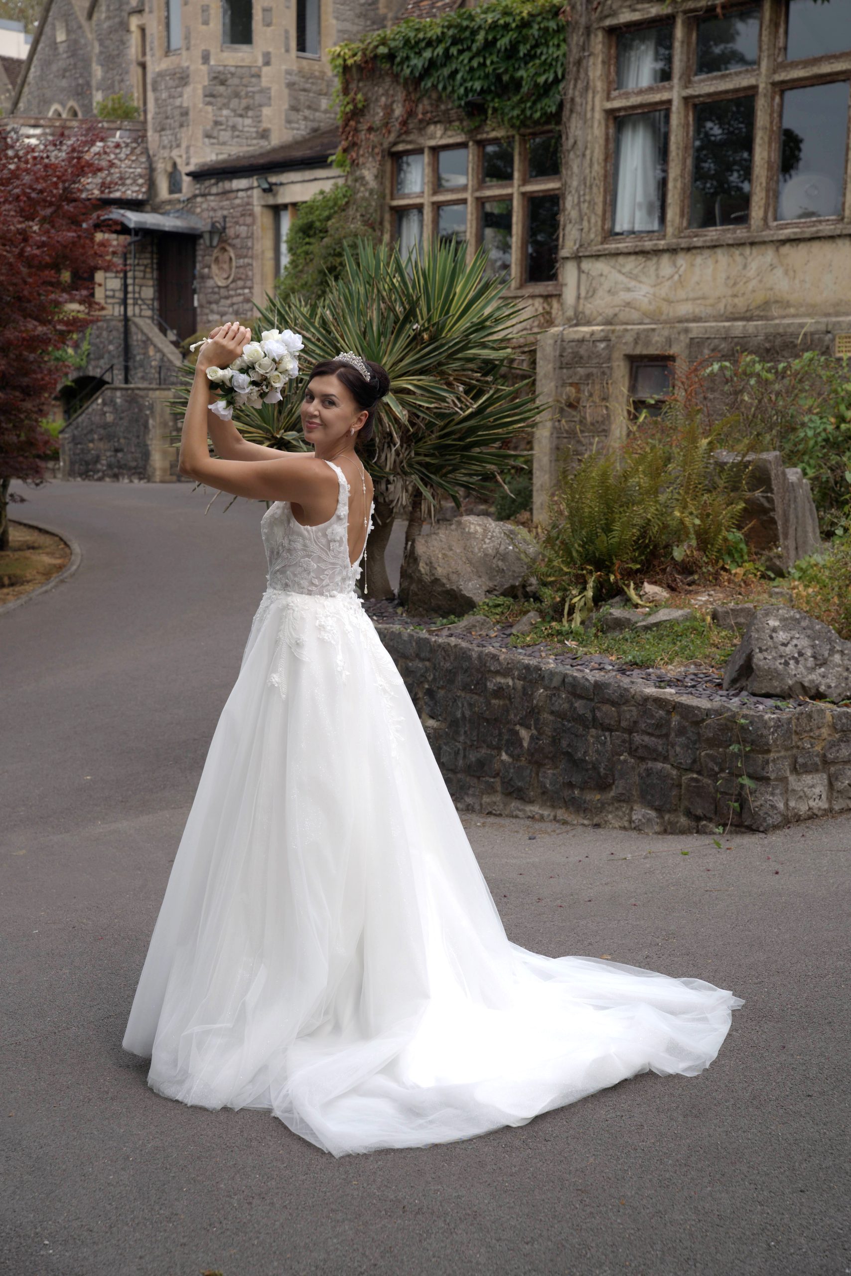 LC2709 – Elegant Abby A-Line Princess Wedding Dress - Image 7
