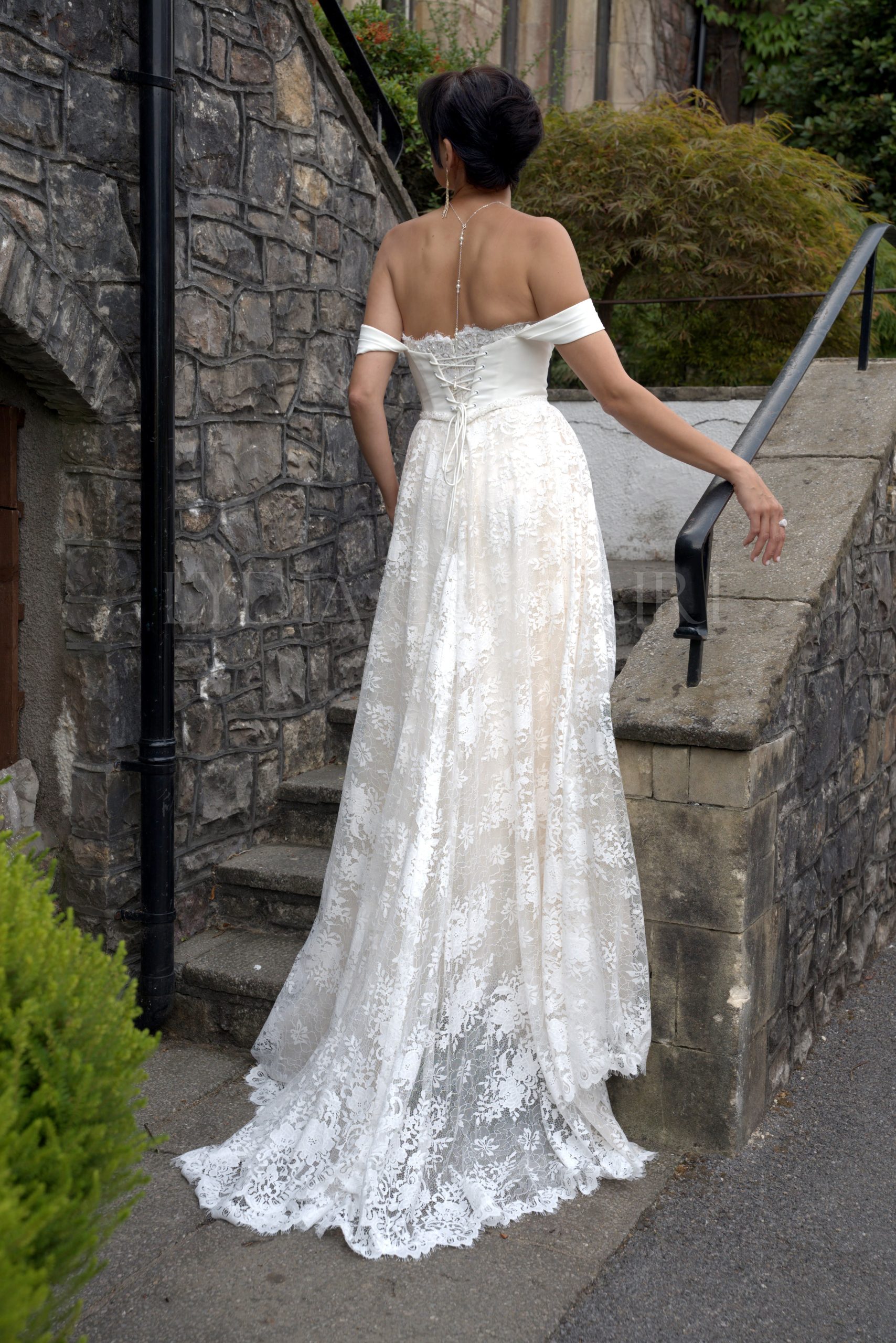 LC2702 – Elegant Ivy Corset Wedding Dress - Image 5