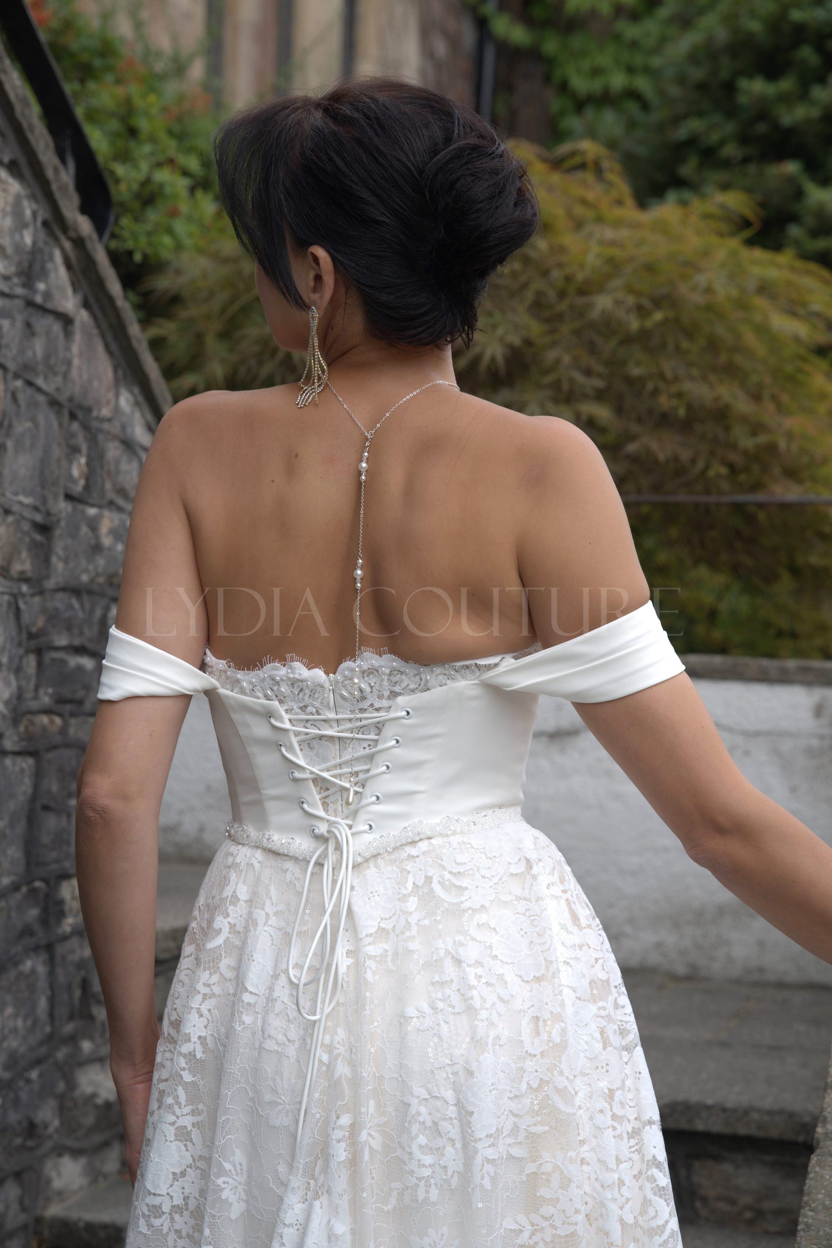 LC2702 – Elegant Ivy Corset Wedding Dress - Image 6