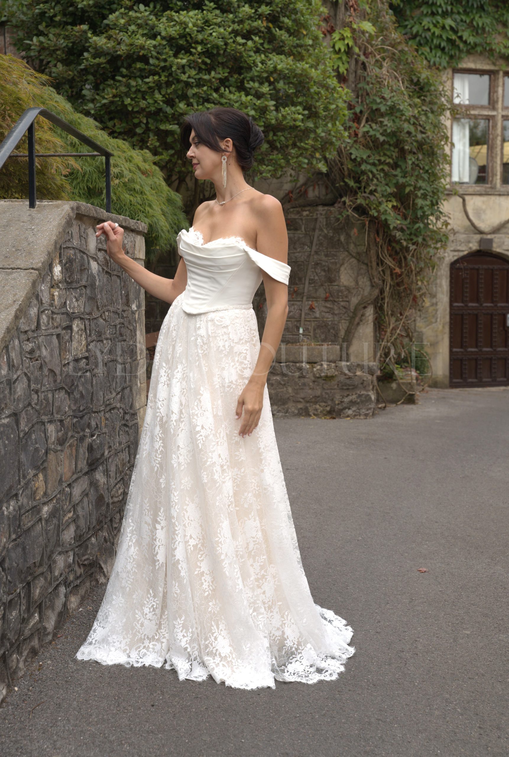 LC2702 – Elegant Ivy Corset Wedding Dress - Image 4