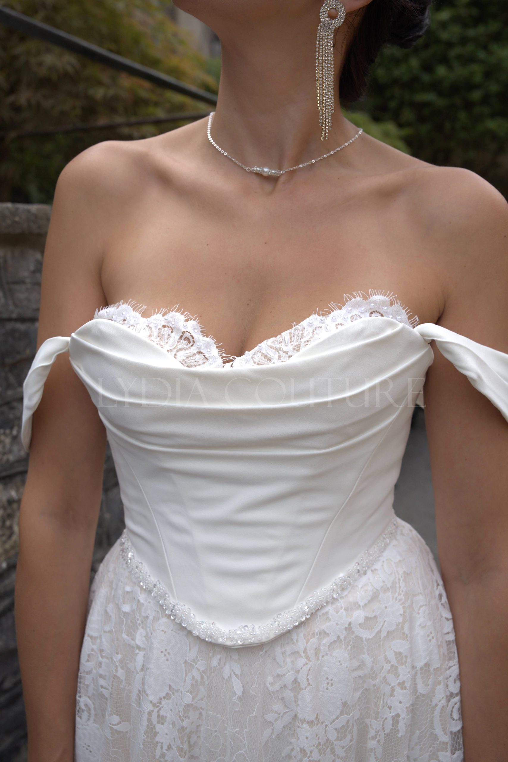 LC2702 – Elegant Ivy Corset Wedding Dress - Image 8