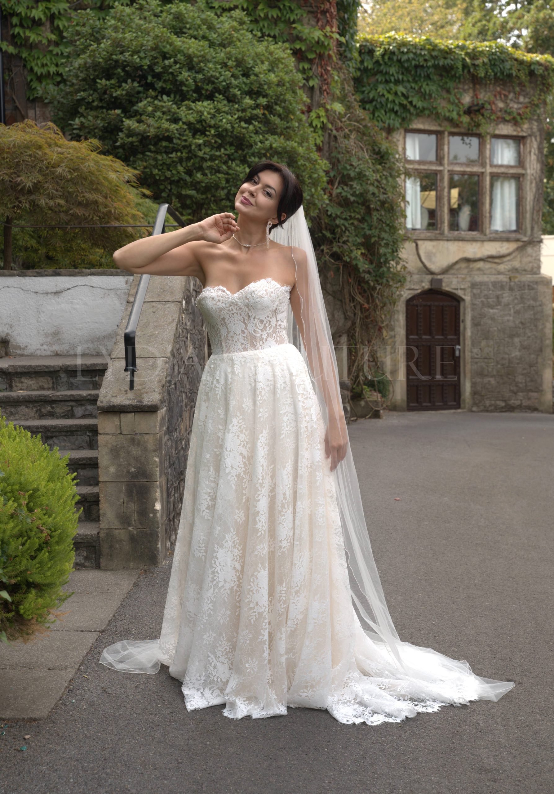 LC2702 – Elegant Ivy Corset Wedding Dress - Image 2