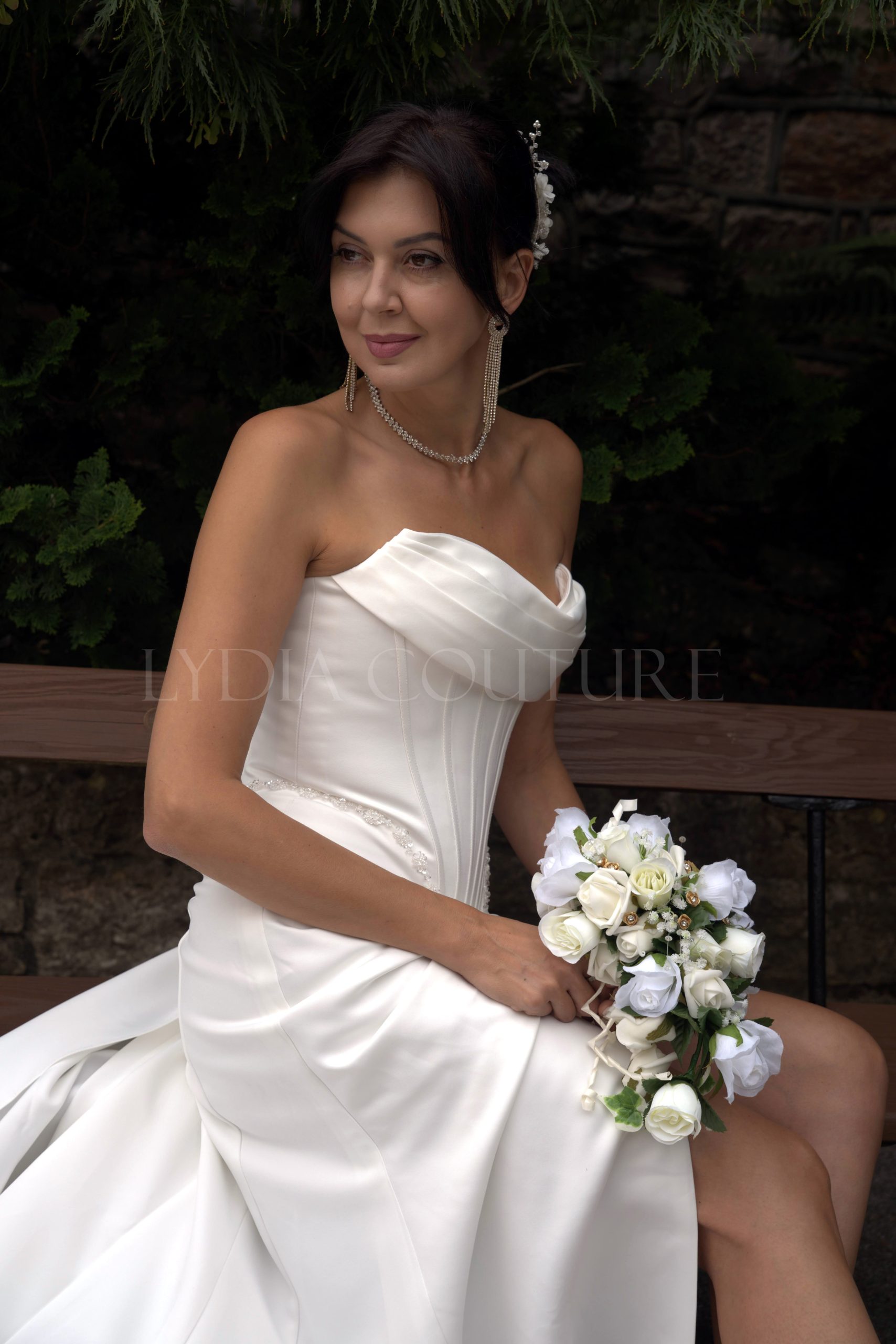 LC2703 – Elegant Paris Strapless Corset Wedding Dress